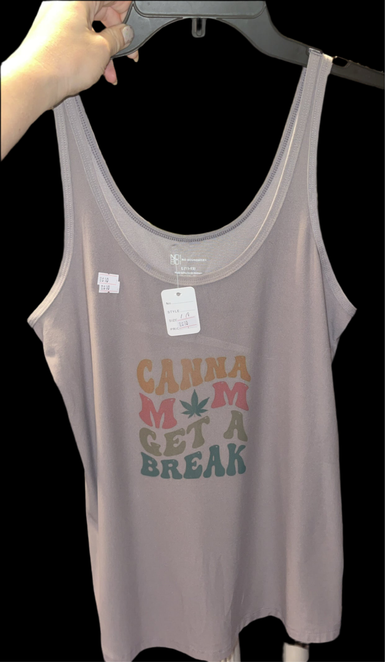 “‘Canna mom get a break”women’s tank top