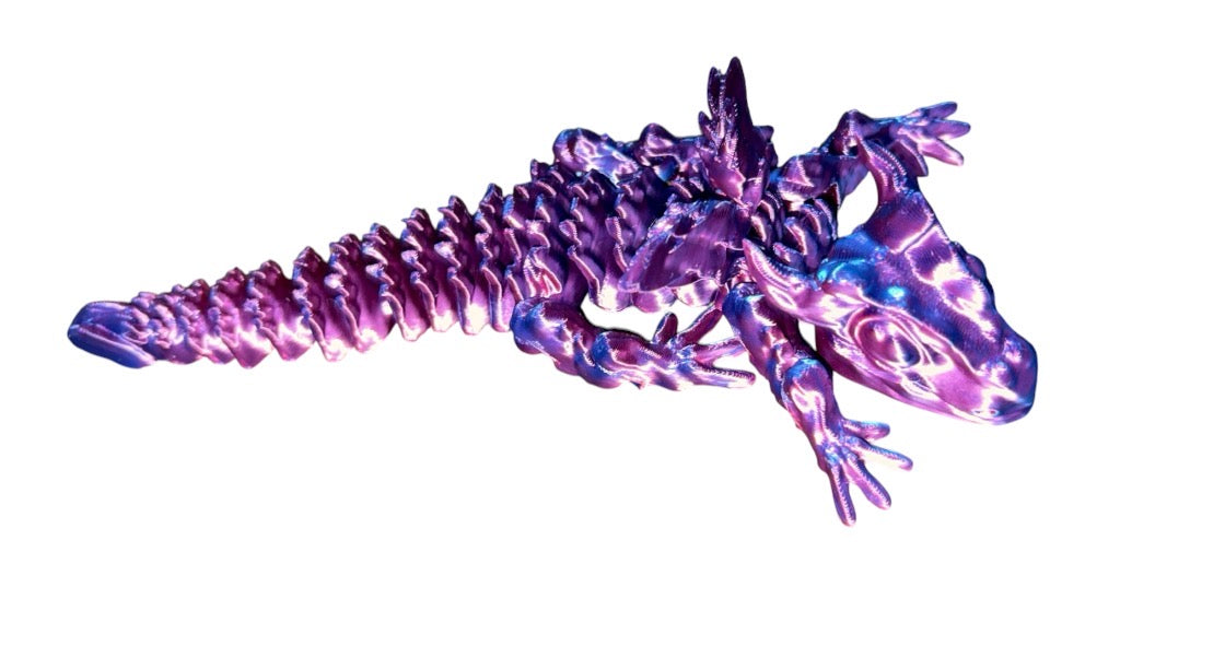 8” 3d printed articulated dragon toy