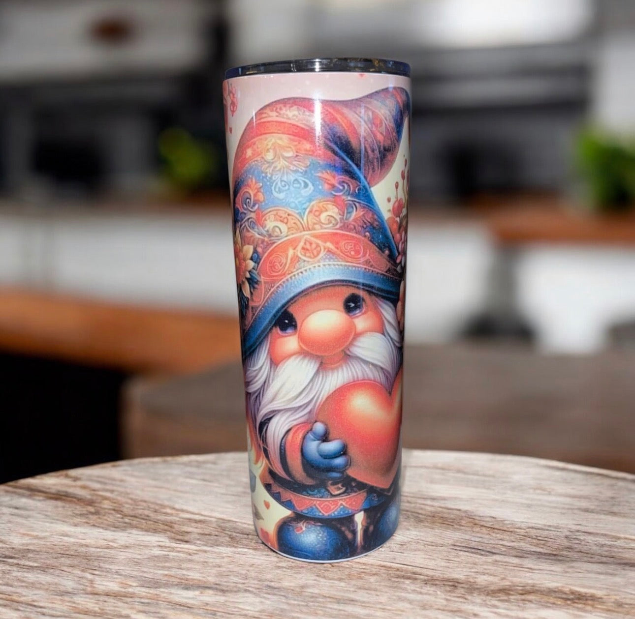Valentine gnome tumbler