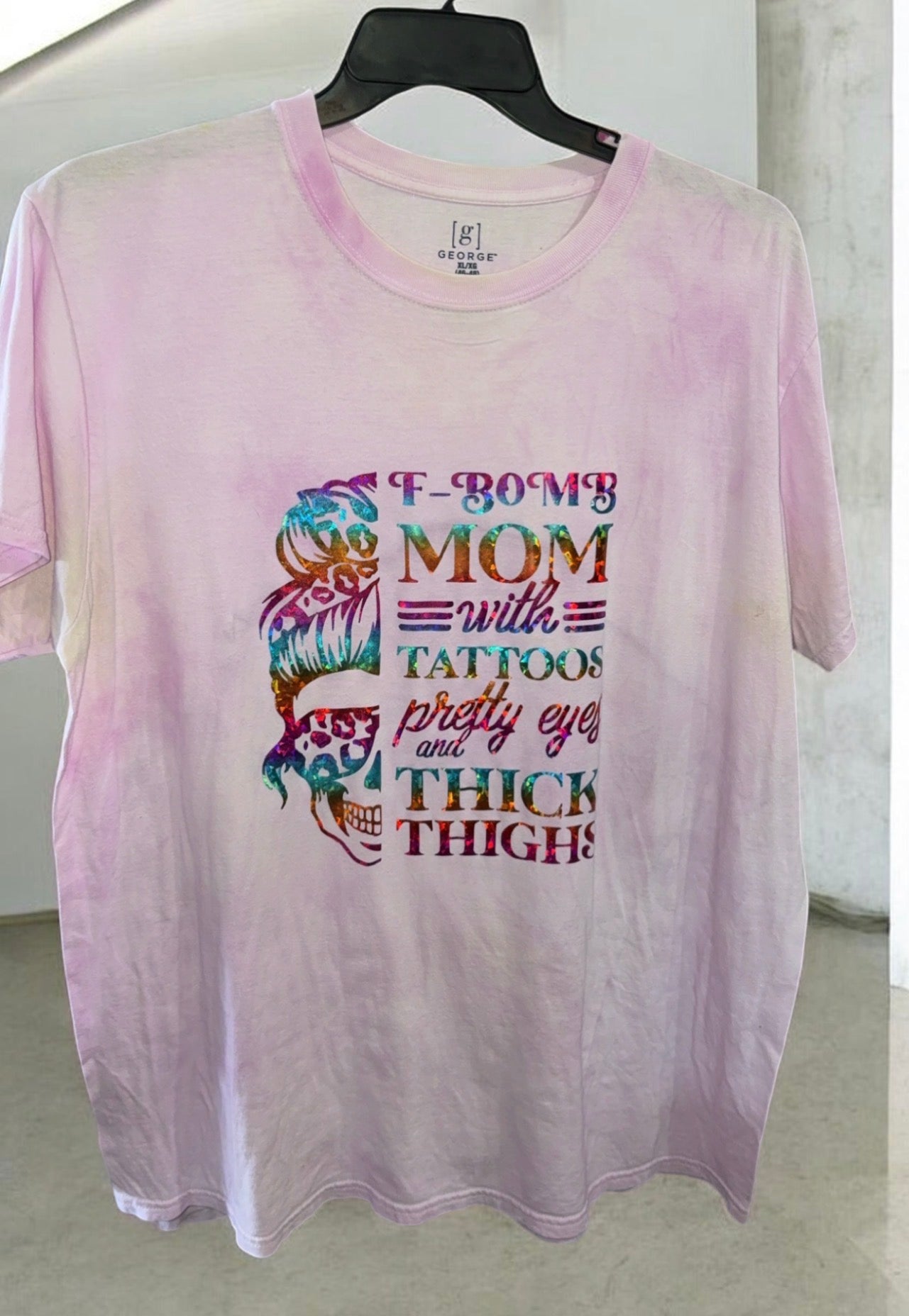 “F bomb mom’s..” adult tie dyed t shirt