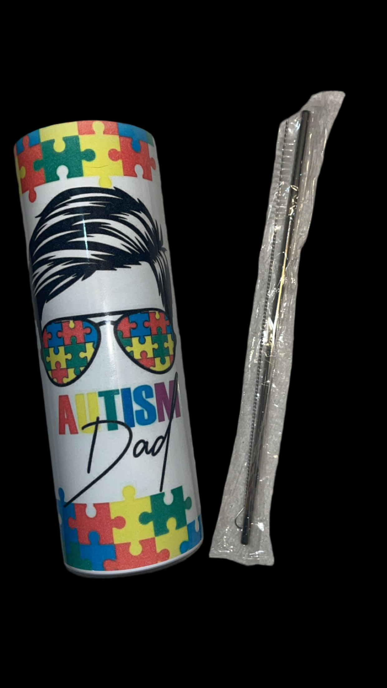 “Autism Dad” 20 oz tumbler