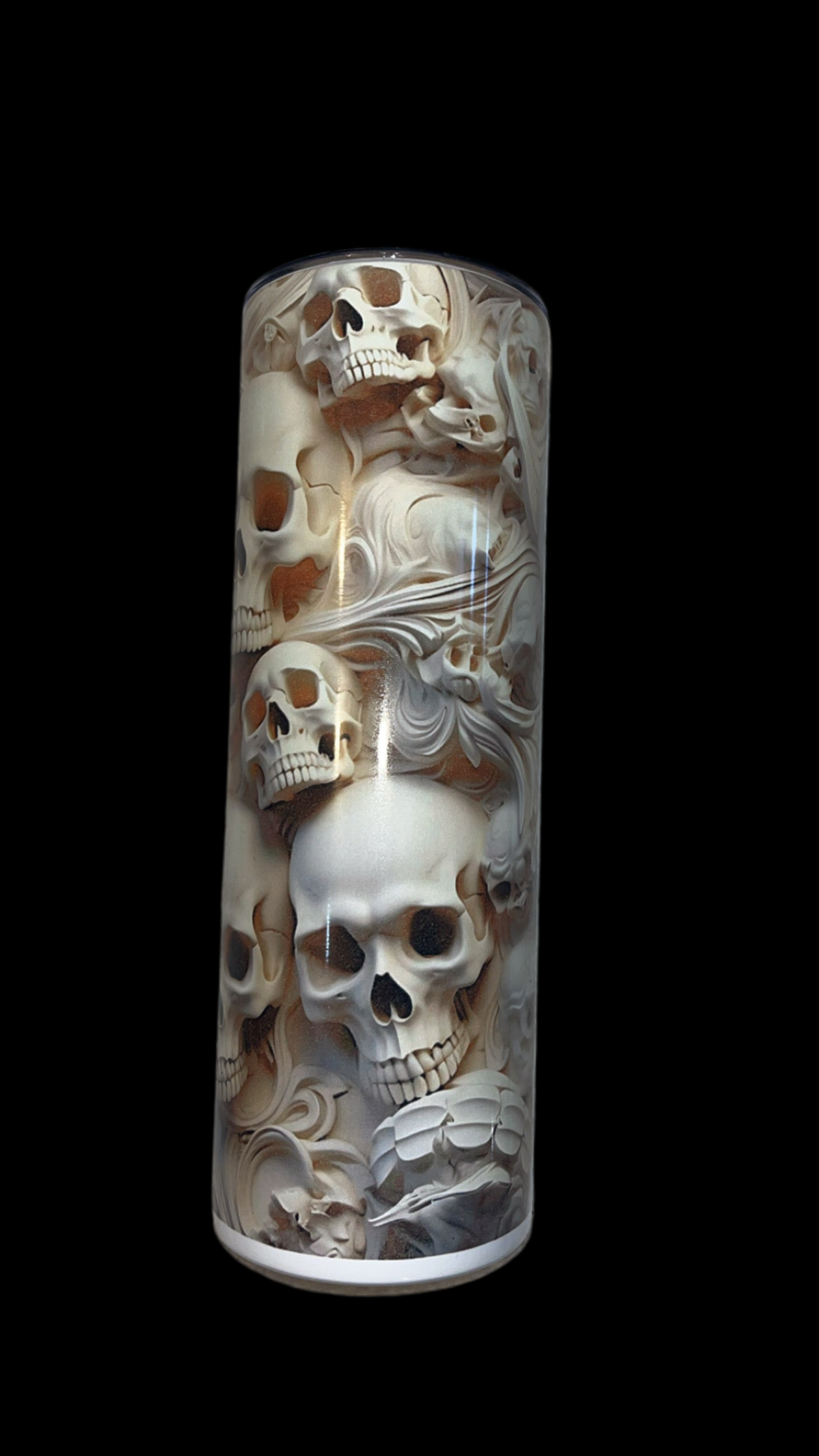 “skull” designed 20oz tumbler