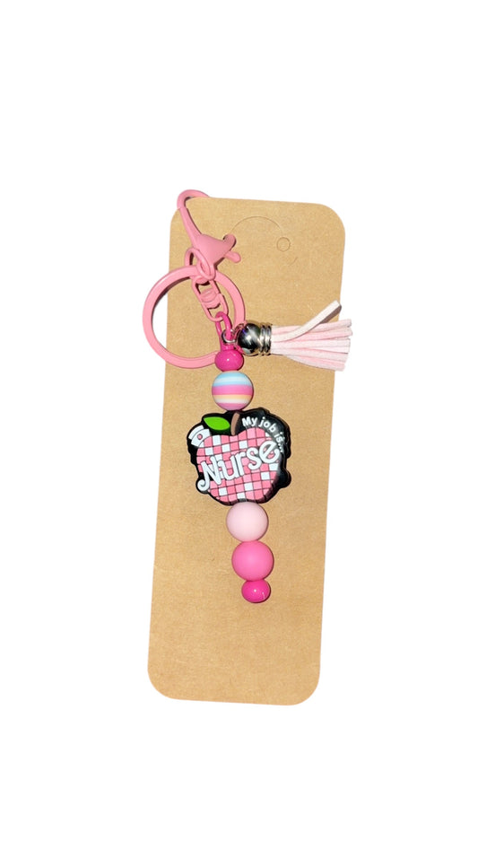 “My job is Nurse” keychain