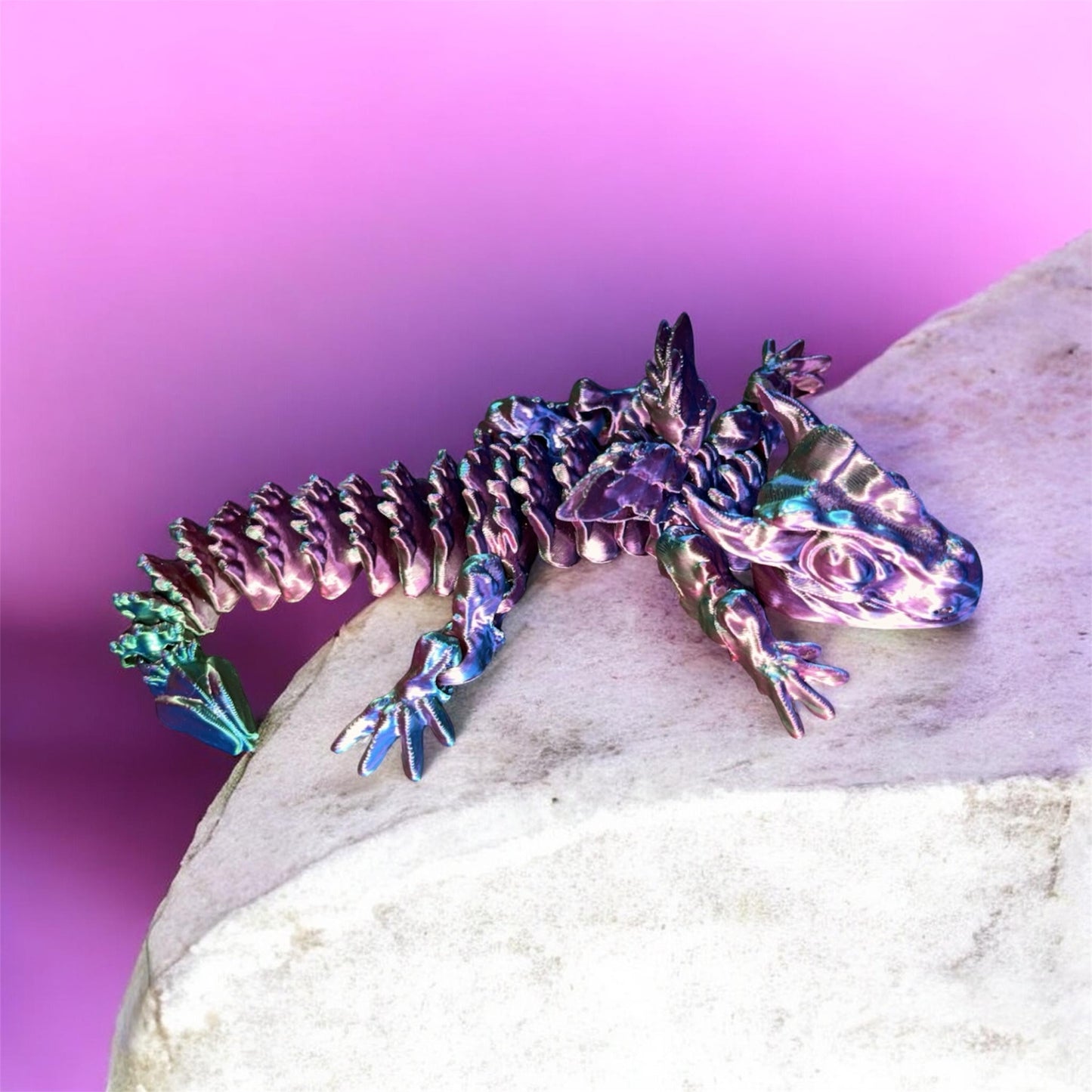 8” articulated dragon toy