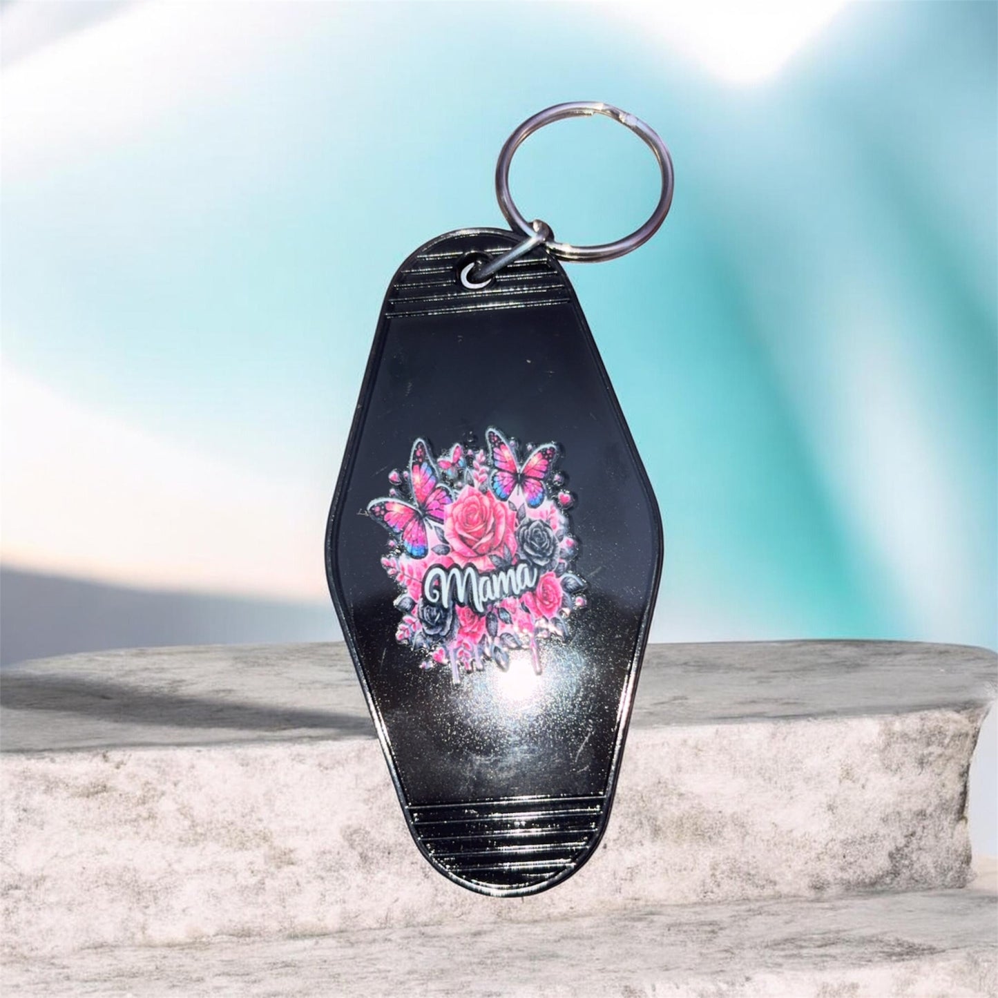 “Mom” hotel style keychain