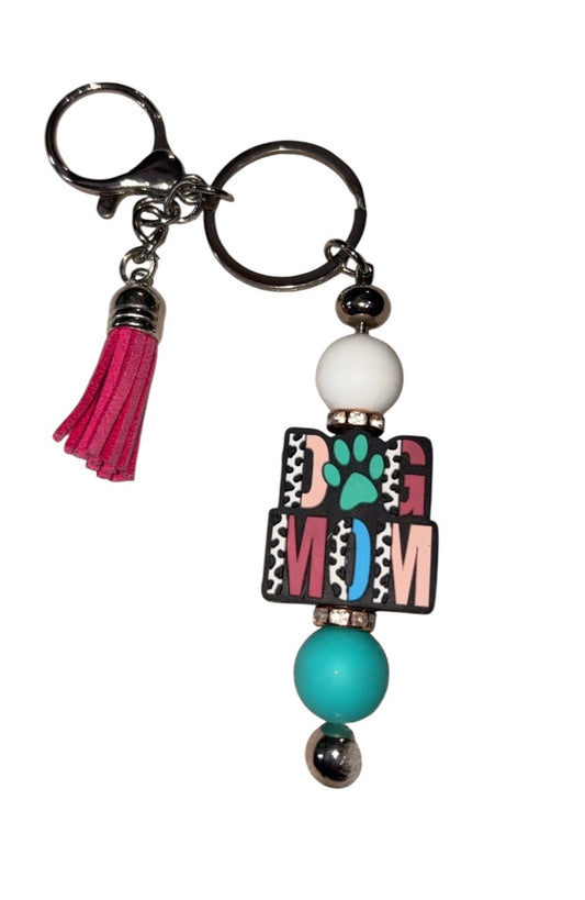 “Dog mom” keychain
