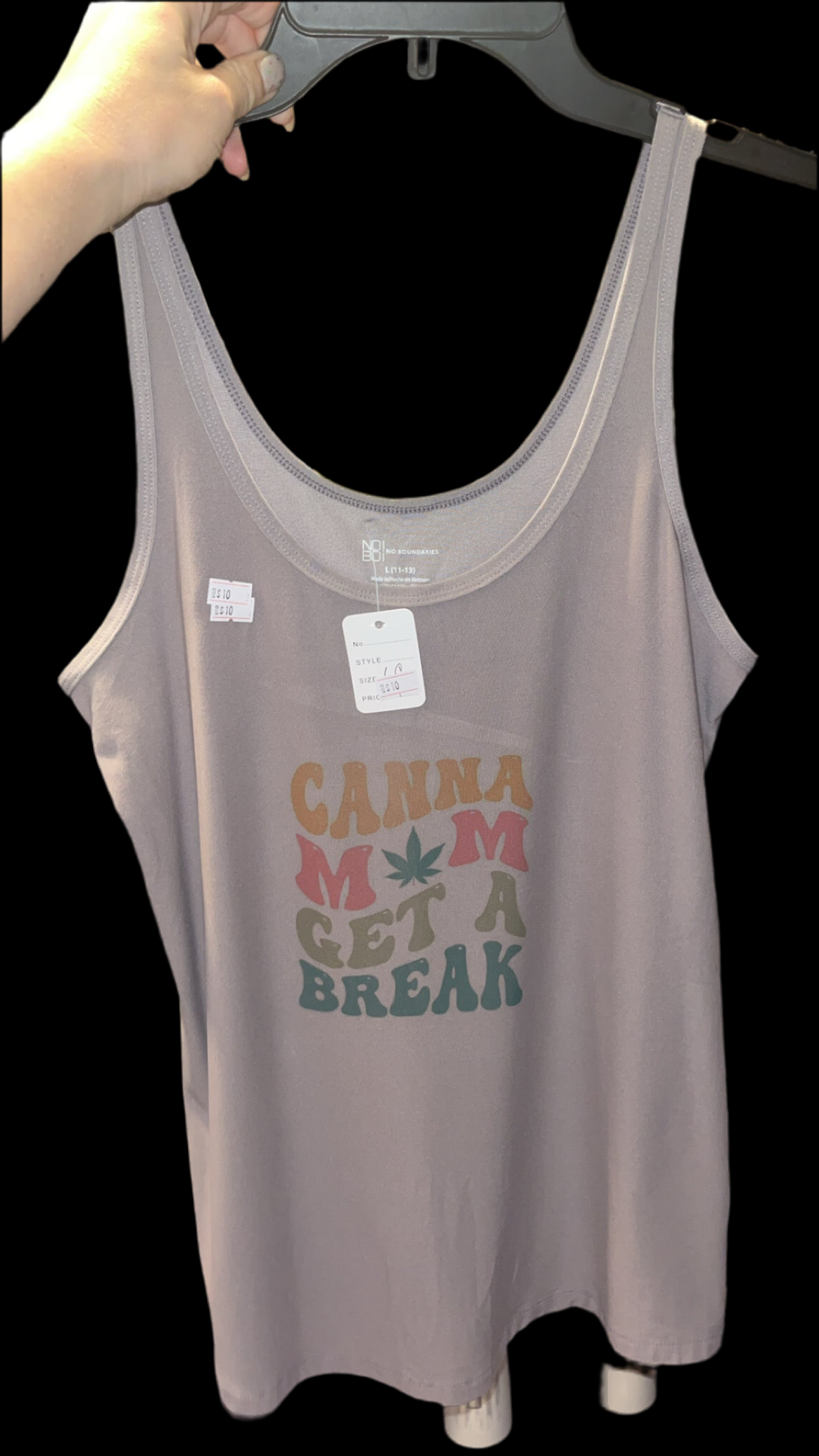 “‘Canna mom get a break”women’s tank top