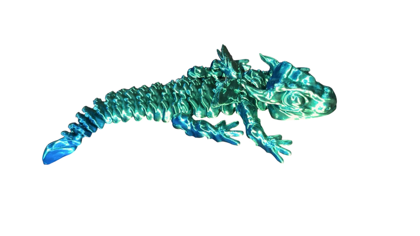 8” articulated dragon toy