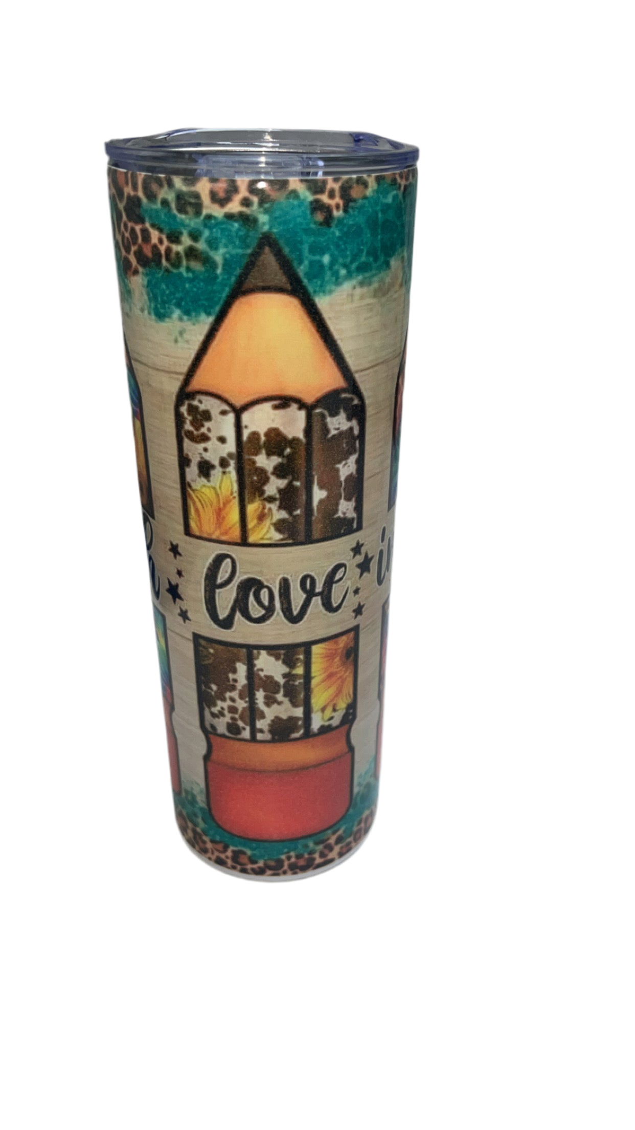 “teach, love, inspir” 20” tumbler