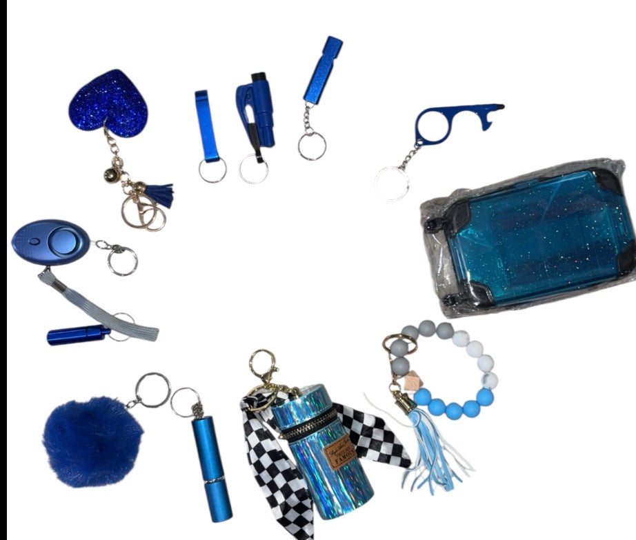 12pc self defense keychain