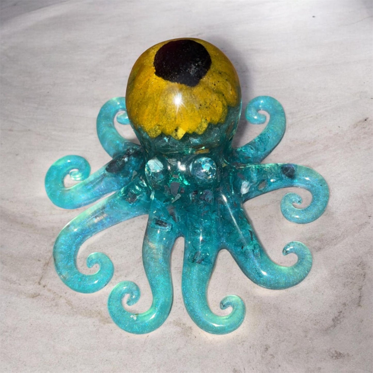 Teal Resin octopus