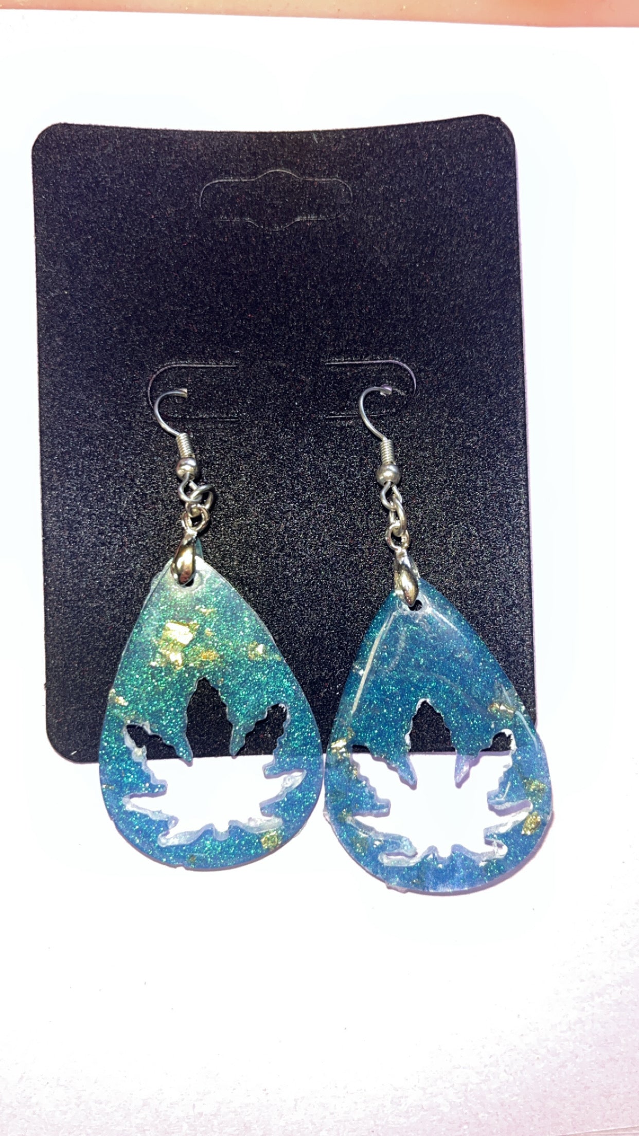 420 resin earrings