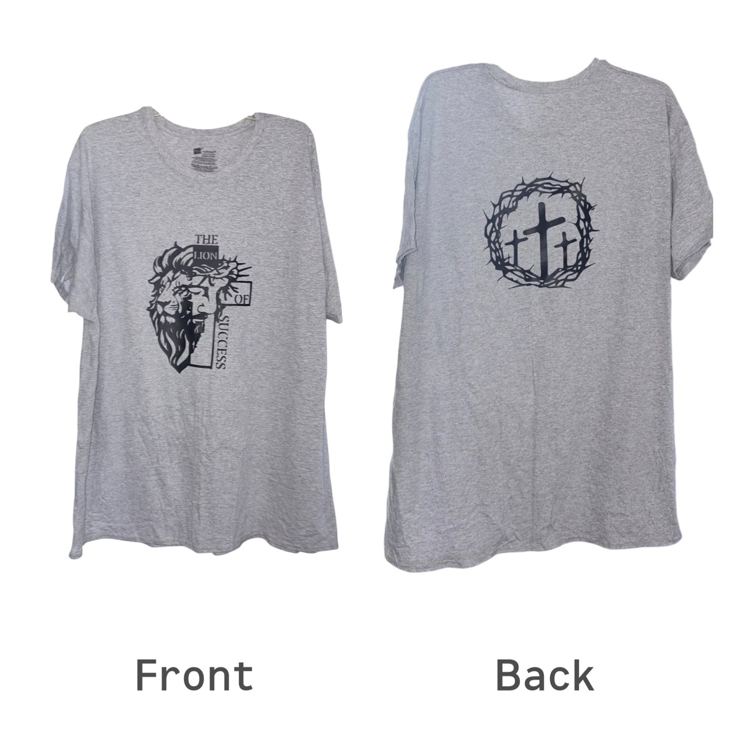 “The Lion Of Success” gray t shirt