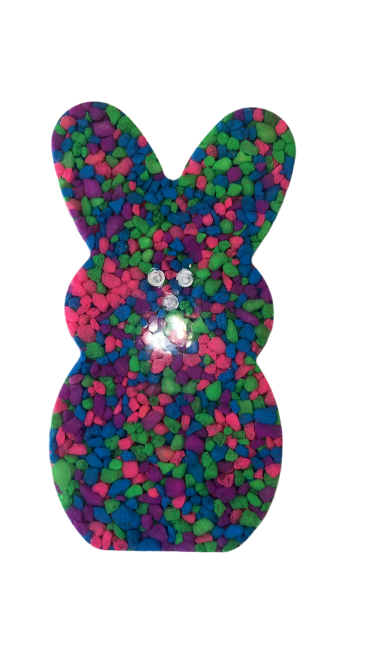 6” resin Easter bunny-home decor