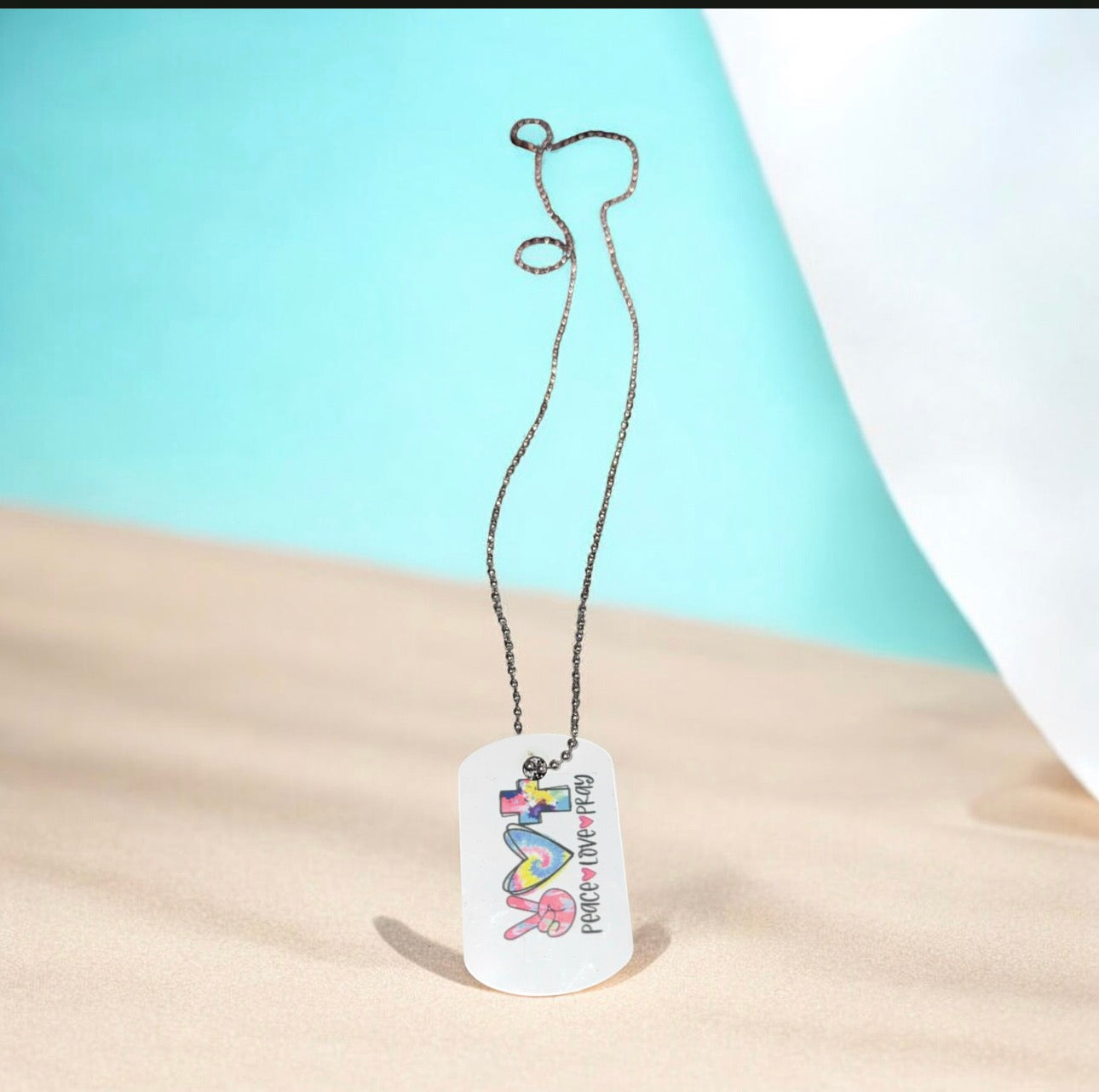New stainless steel necklace “I love Jesus”