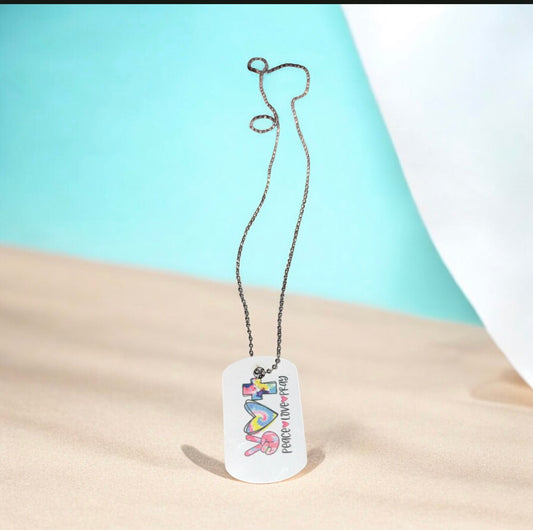 New stainless steel necklace “I love Jesus”