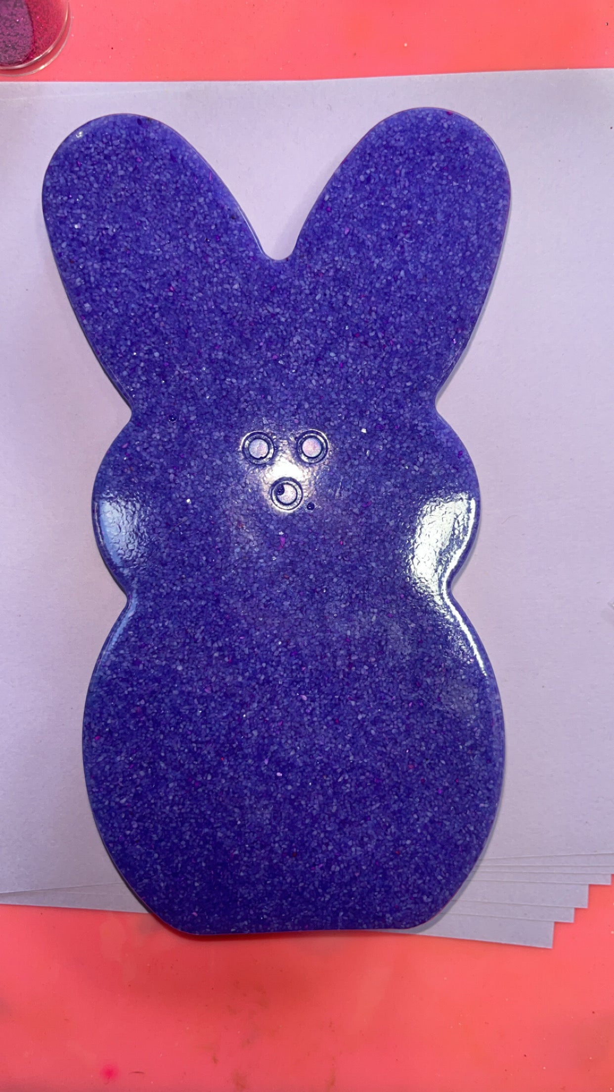 6” Easter bunny resin home decor