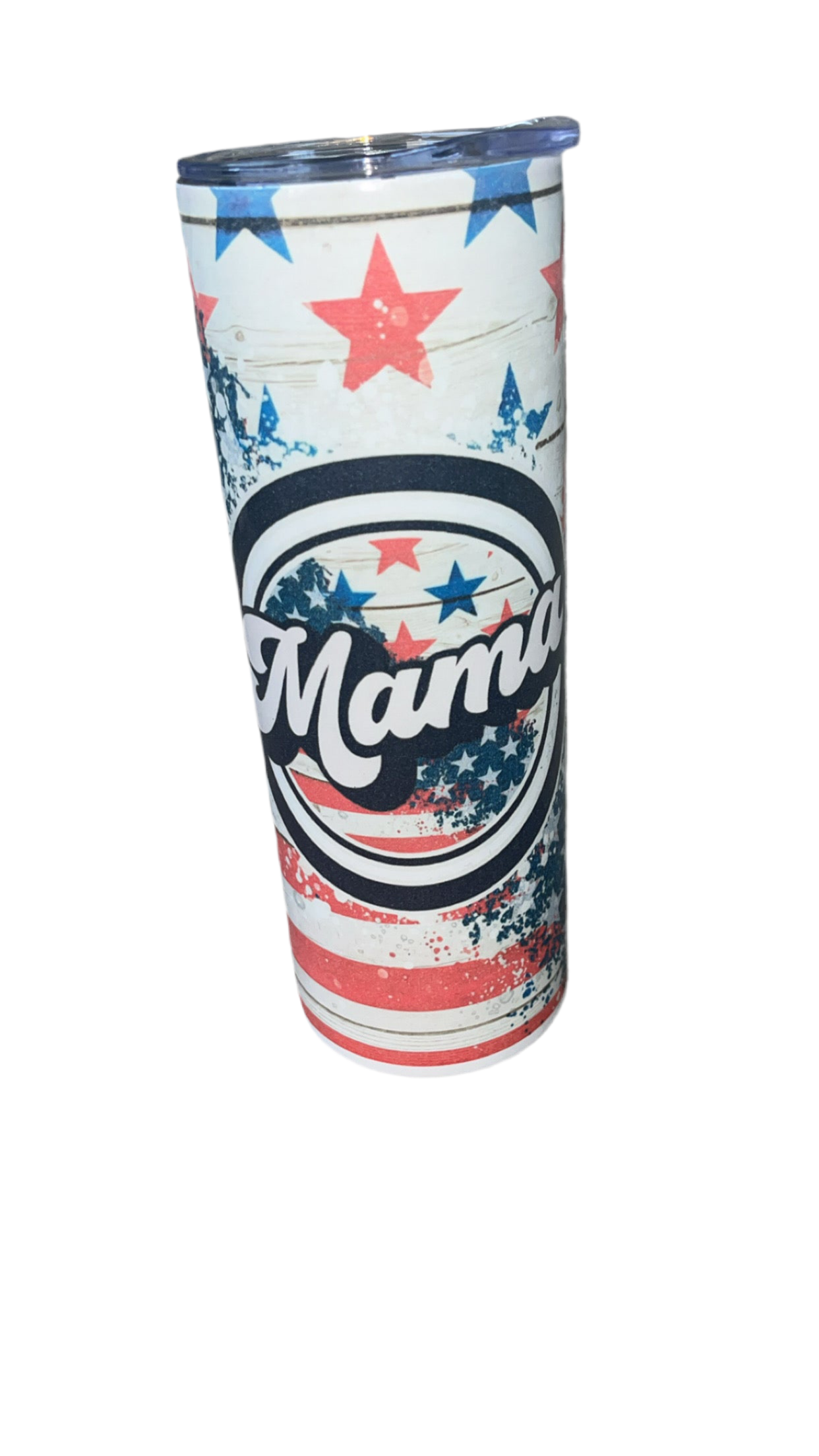 “mom” red/white/blue 20oz tumbler